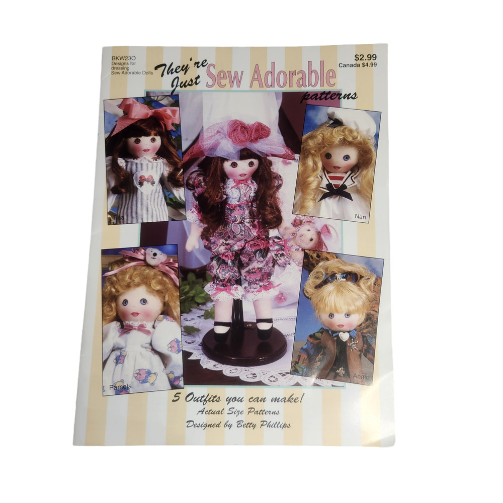 They're Just Sew Adorable Doll Clothes Pattern Booklet