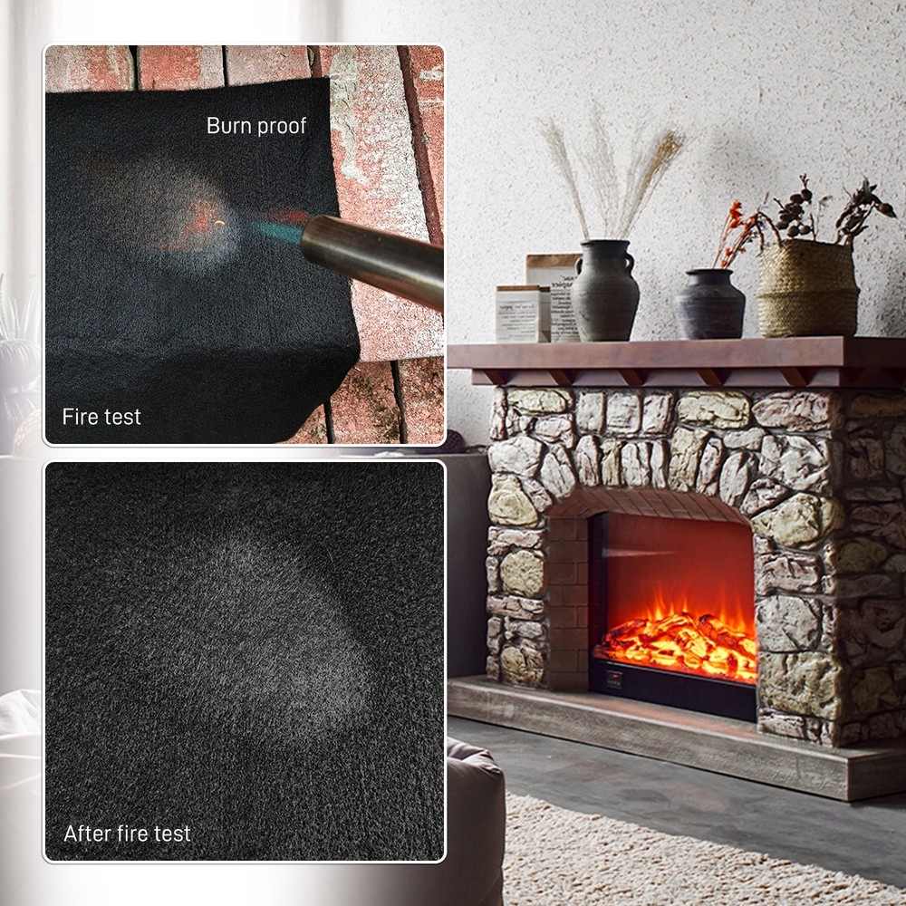 Multifunctional Deck Fireproof Mat For Fireplace Waterproof & Fireproof 7.9"