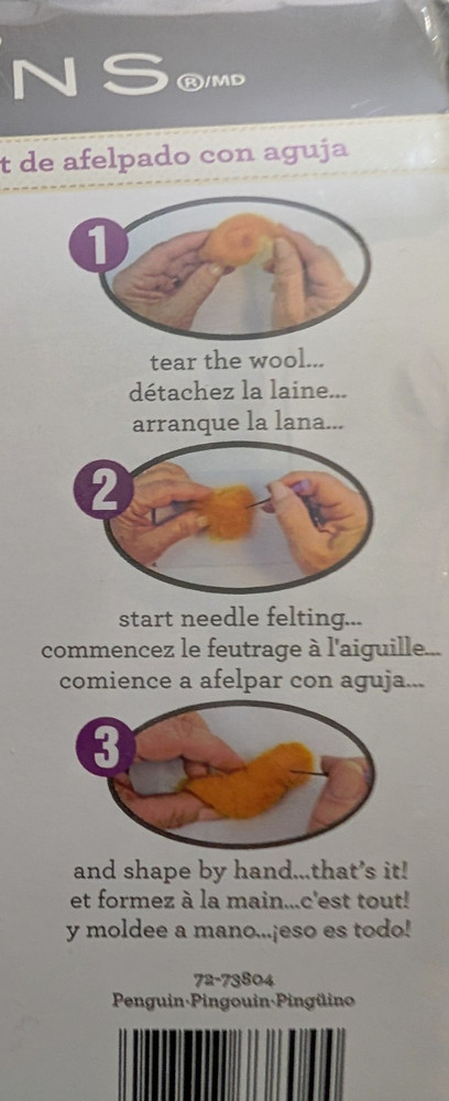 Dimensions Needle Feltind Penguine Kit NIP