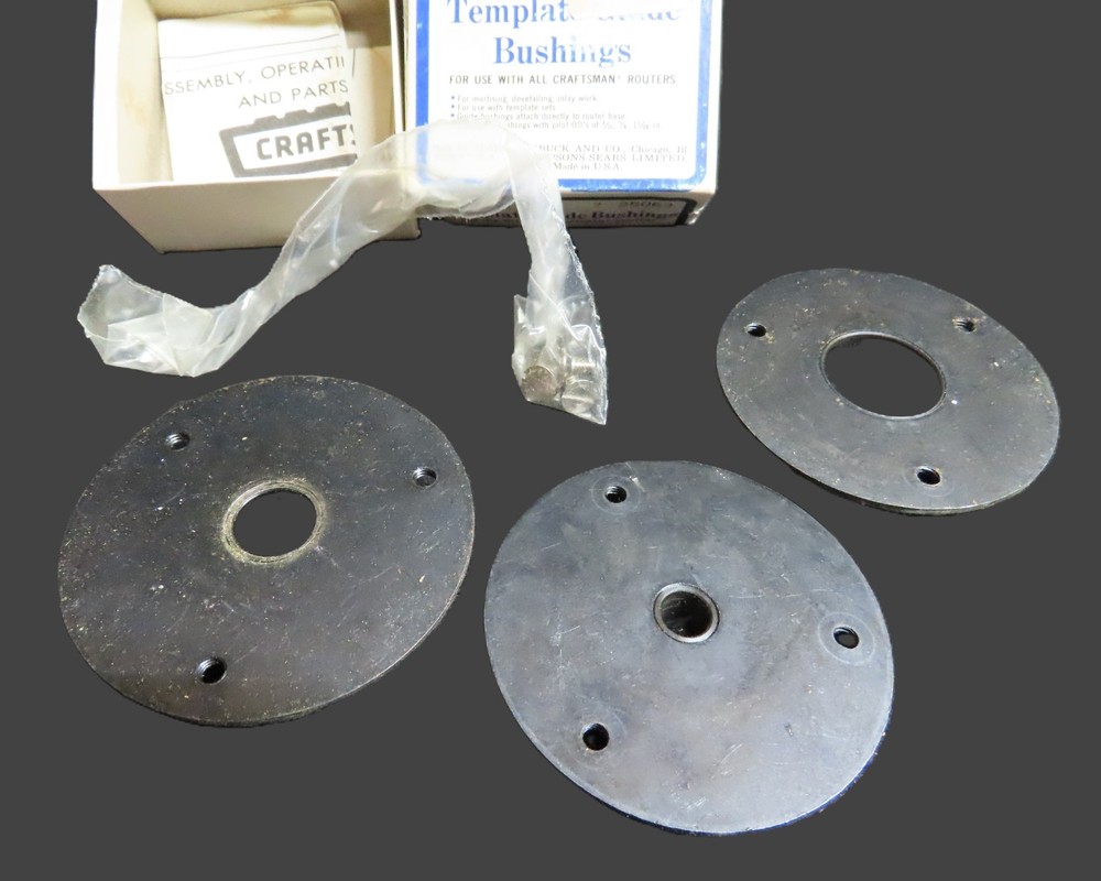 Sears Craftsman Router Access - Template Bushings - Edge Guide - Bit Sharpener