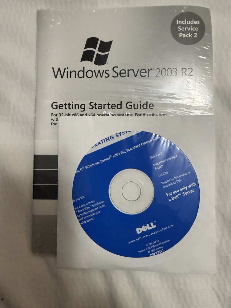 Windows Server 2003 R2 Standard No Product Key 2 Discs