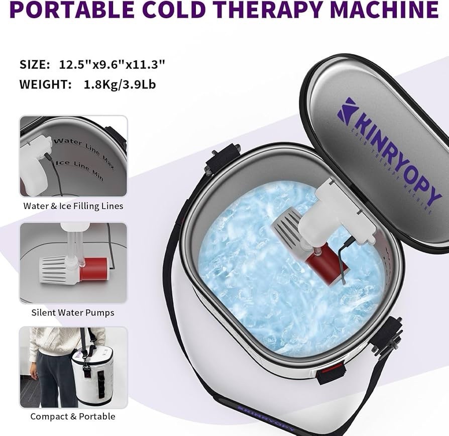 Cold Therapy Machine Programmable Timer, Portable Ice Machine Knee After Surgery