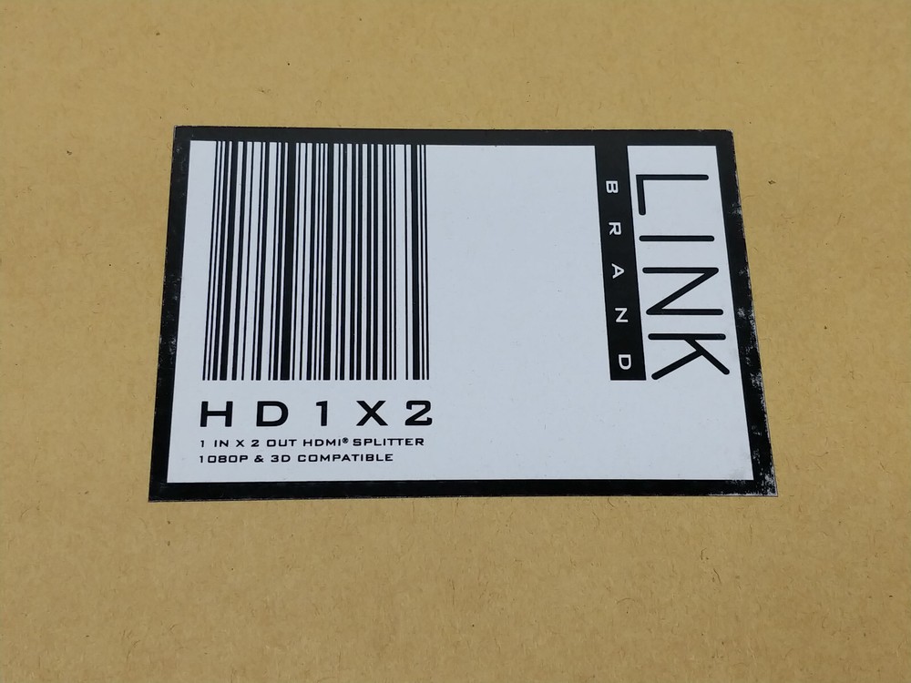 LINK HD1X2 HDMI SPLITTER 1080P & 3D COMPATIBLE