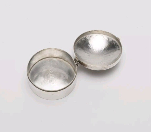 vintage sterling silver pill box