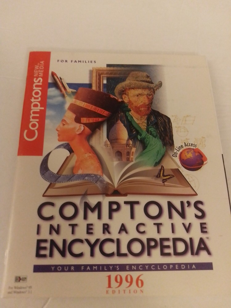 Comptons Interactive Encyclopedia 1996 CD-ROM For Windows 3.1 - XP Sealed NO BOX