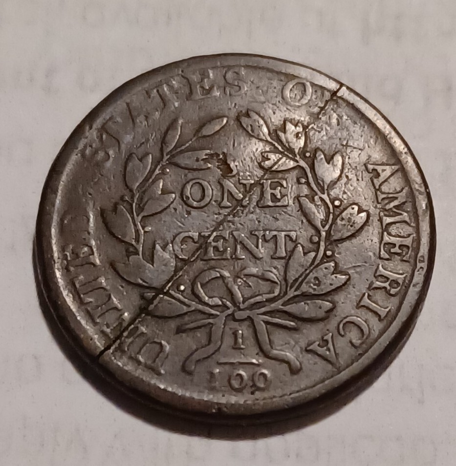 1806 Draped Bust Large Cent 1c Better Grade Damaged