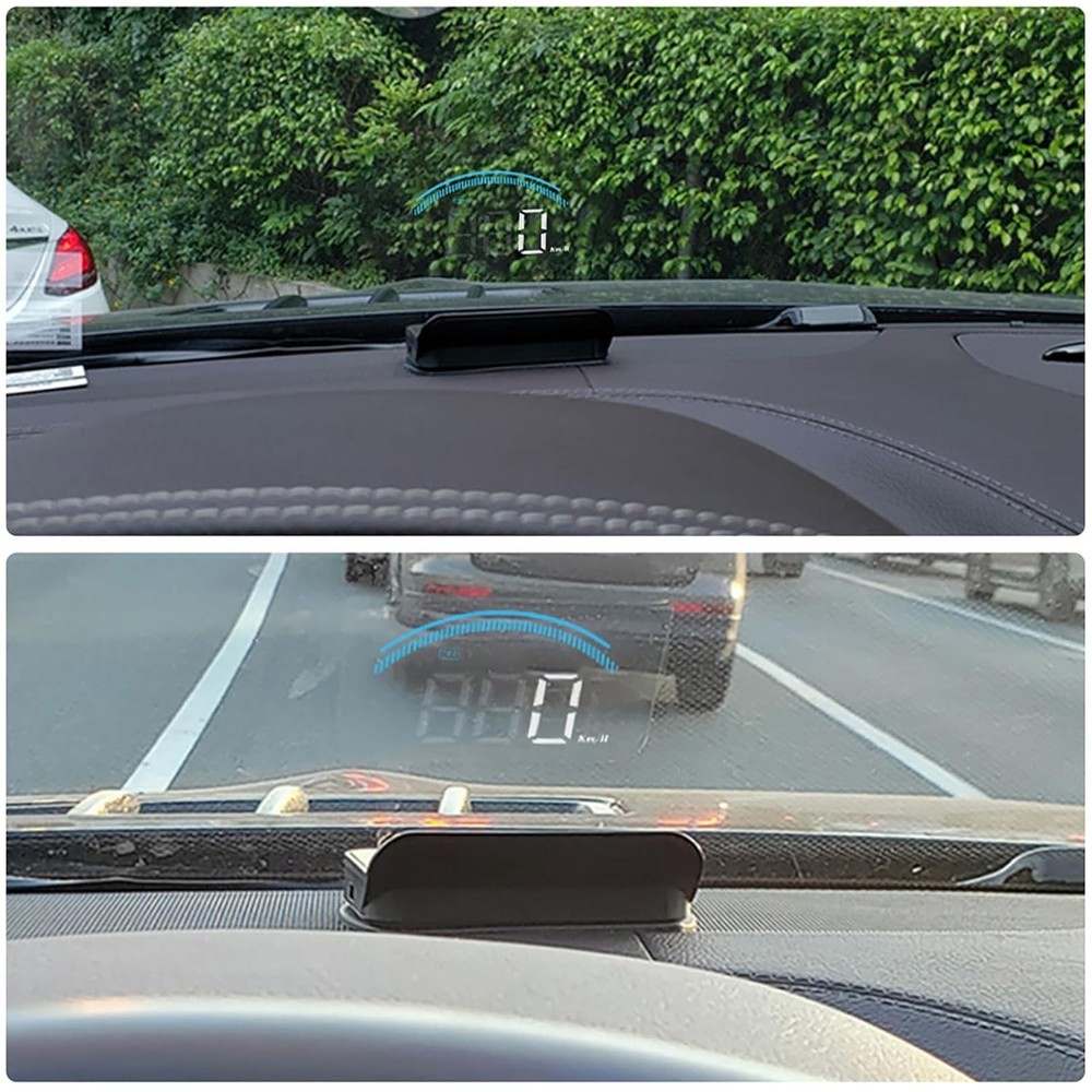 M11 Heads up Display Windshield Projector, OBD2/GPS Speedometer MPH with Speed,