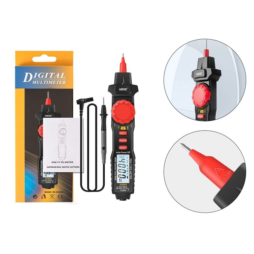Reliable AC/DC Voltage Test A3004 Digital Multimeter Pen 4000pcs