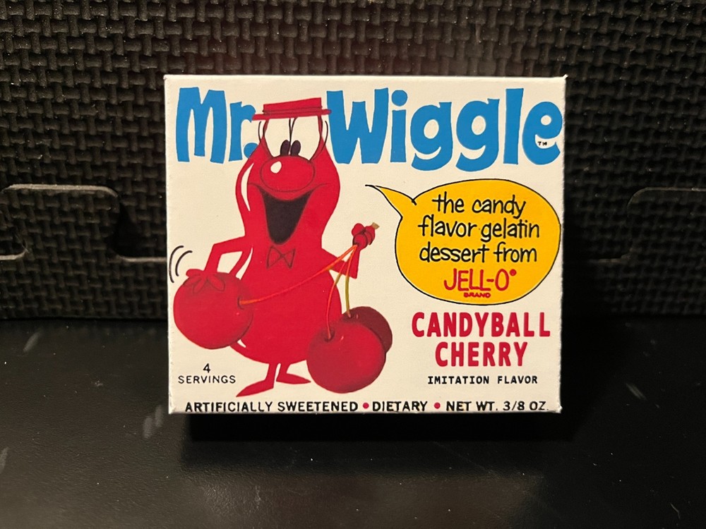 Mr Wiggle jello (Cannonball Cherry) - Empty custom design display box
