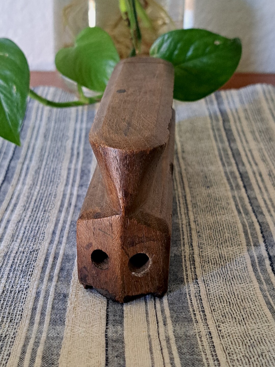 Antique Wood Stamp Printing Block Textile Wall Decorative Art Floral