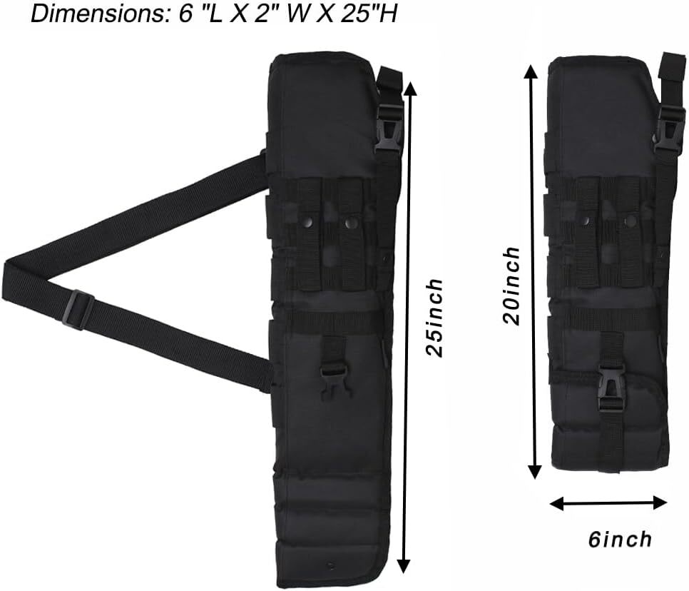 Kylebooker Tactical Short Barrel Scabbard Shotgun Storage Holster Bag 25 inches