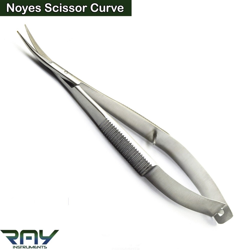 Dental Noyes Scissors Surgical Micro Spring Action Ophthalmic Lab Instruments