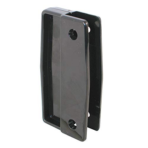 MP111 Sliding Screen Door Pull Set, 3 In. Hole Center, Plastic, Black (2 Pack)