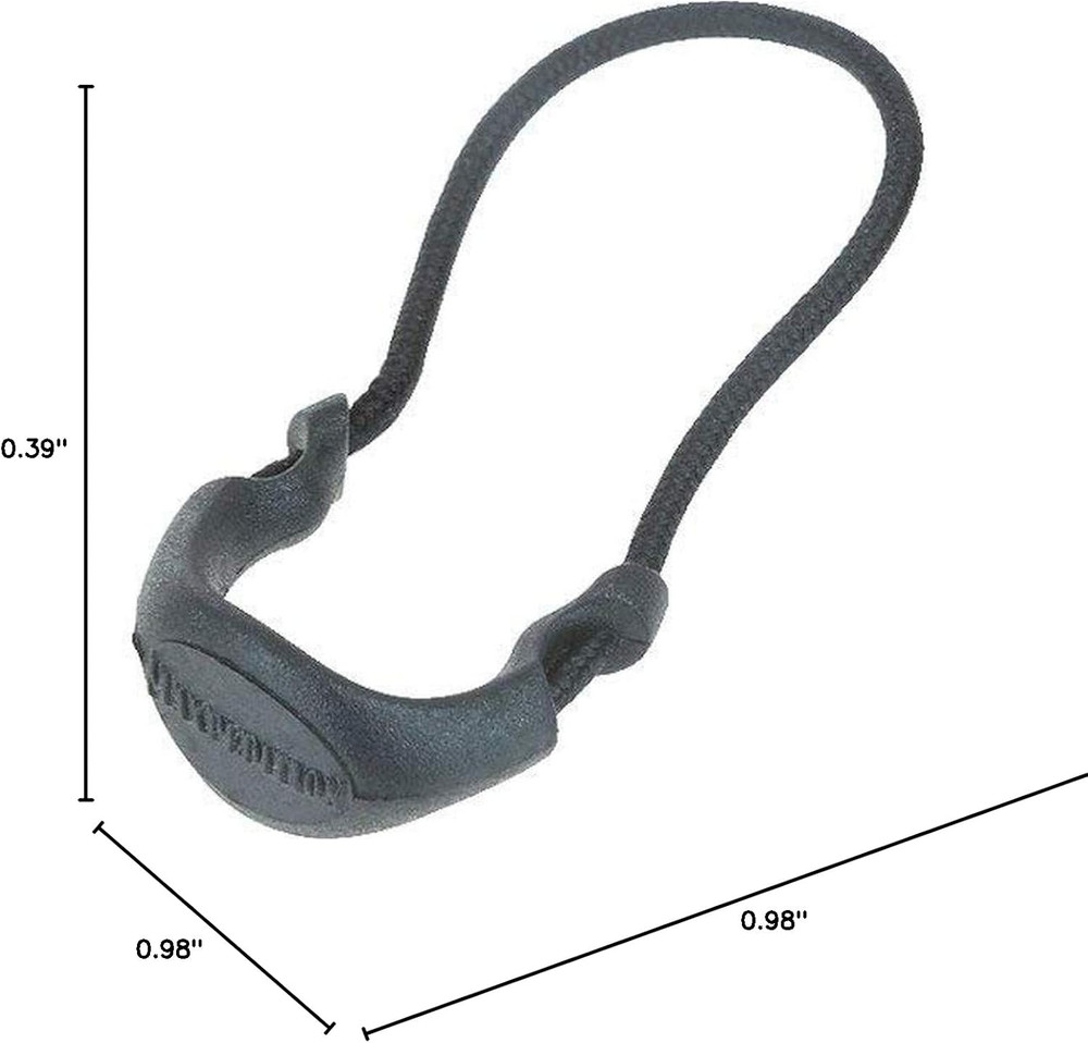 Small Zipper Pulls (6 Pack), Black