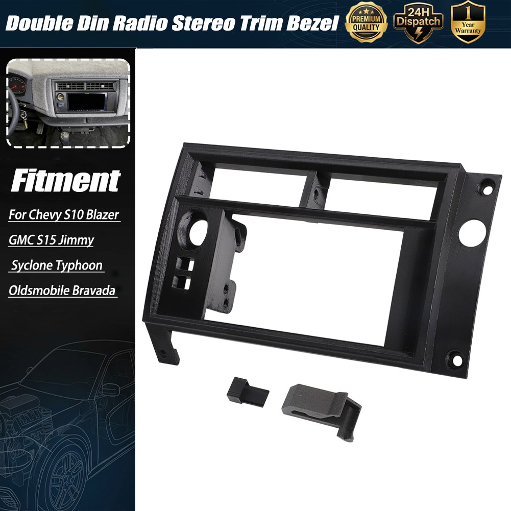Double Din Radio Stereo Trim Bezel For Chevy S10 Blazer 1 st Gen Syclone Typhoon