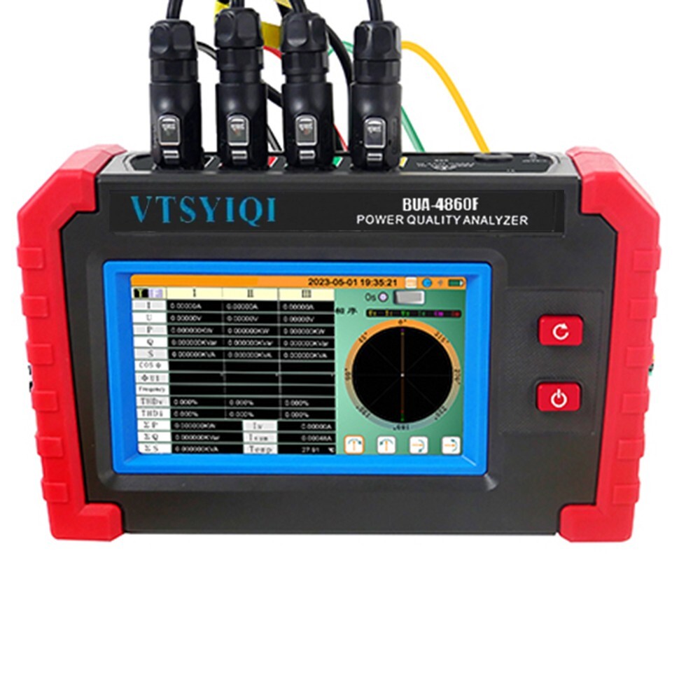 Power Quality Analyzer 3 Phase Power Quality Analyzer with Clamp 10.0A~6000A