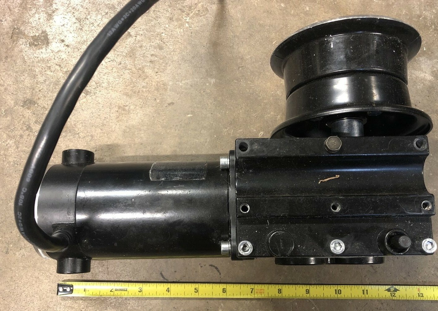 Electric Gearbox Motor winch capstan power winch crab pot puller 12v 24v dc