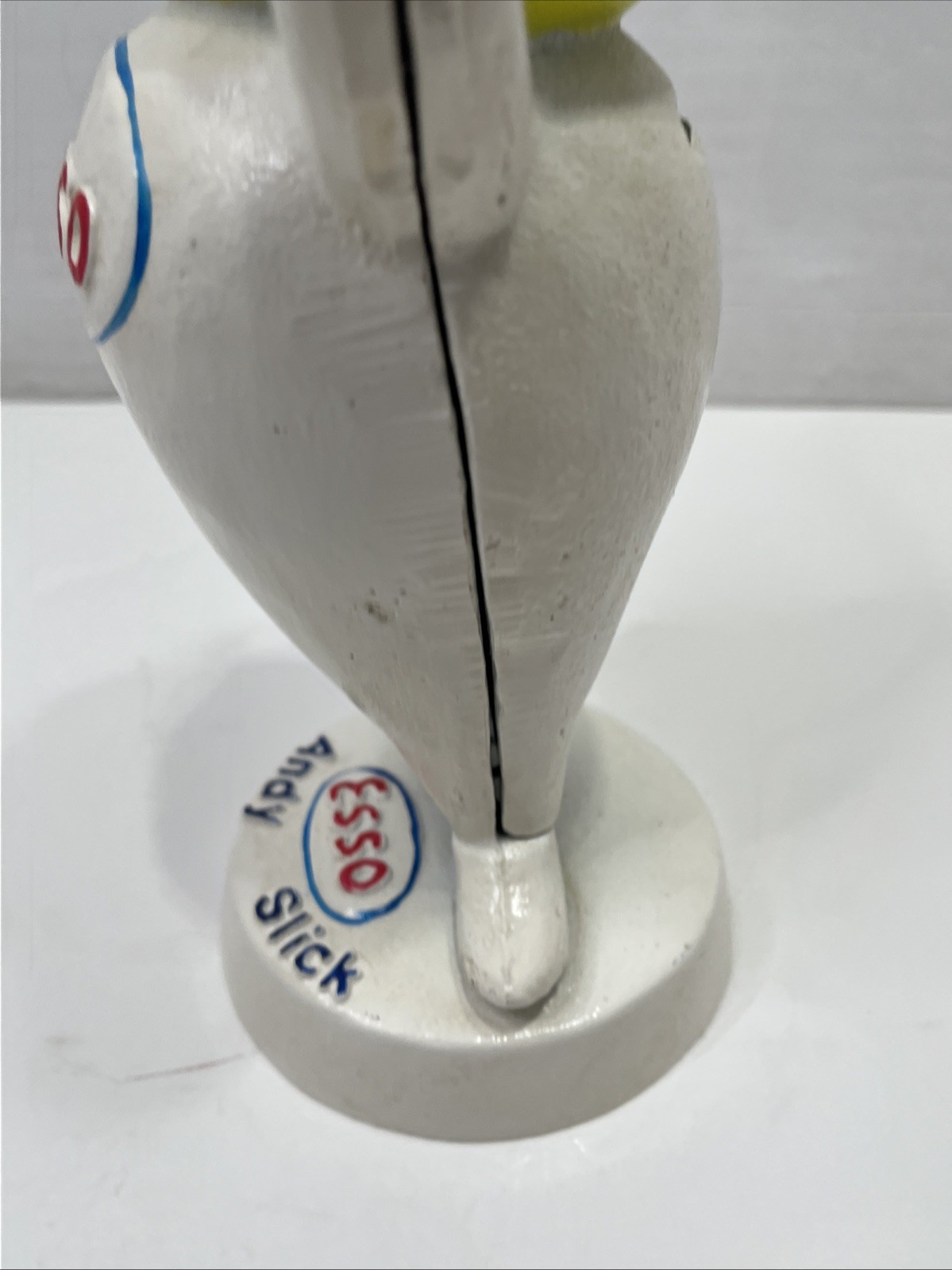 Vintage Esso Oil Andy Slick Cast Iron Coin Bank Original Paint