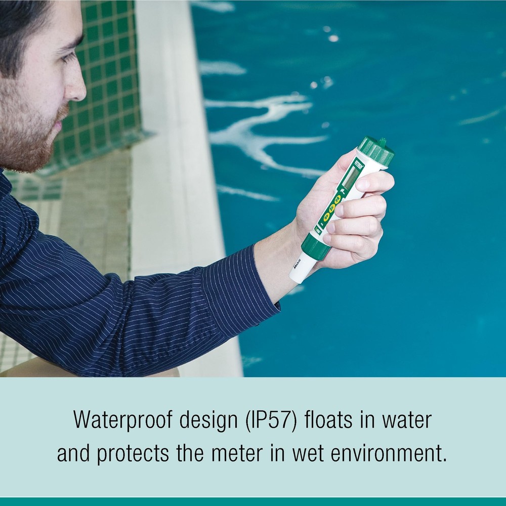Extech PH100 ExStik II Waterproof pH Meter with Temperature Display