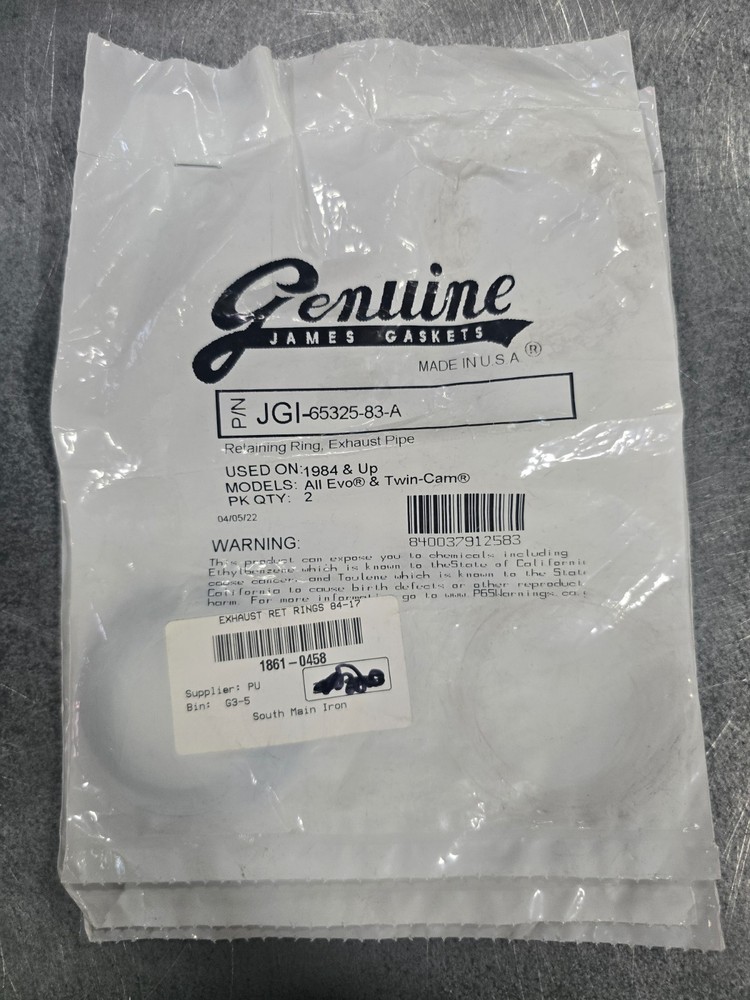1861-0458 JGI-65325-83-AReplacement Retaining Rings