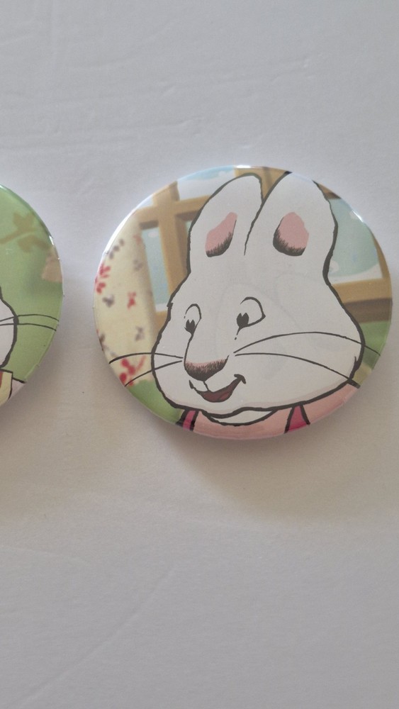 Lot 2 New Nickelodeon Max and Ruby Button Pin Pins #78