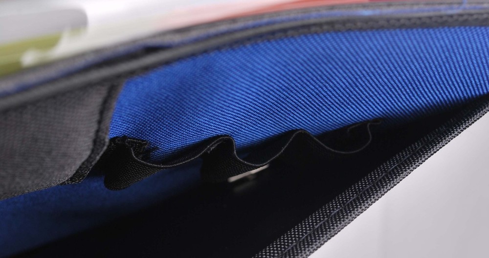 Soft Touch Padded Canvas Window Expanding File, 13 Pockets, 1 Pack, Blue (462...