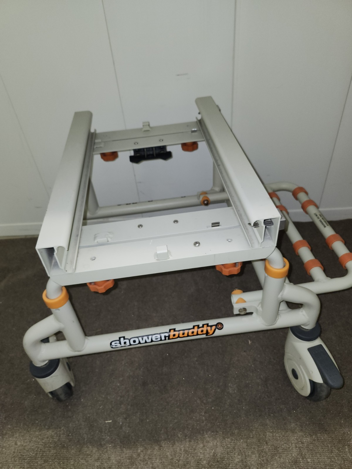 ShowerBuddy New SB2 Rolling Chair Base With Footrest And Locking Casters