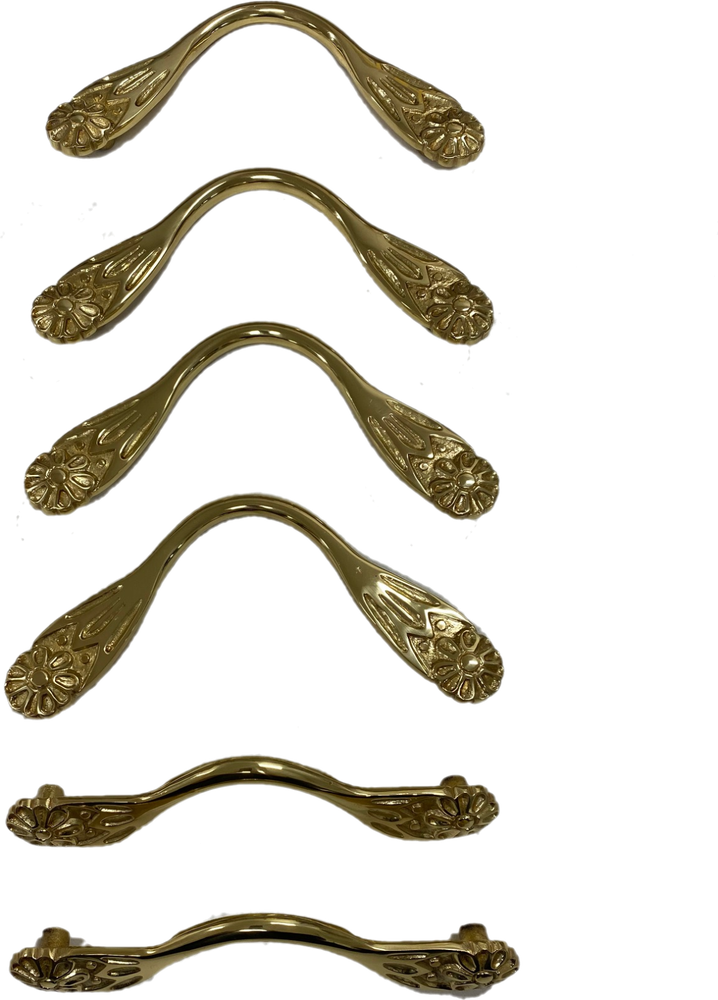 QUALITY Pool Snooker Billiard Table Pocket Brackets Solid Brass Flower Design