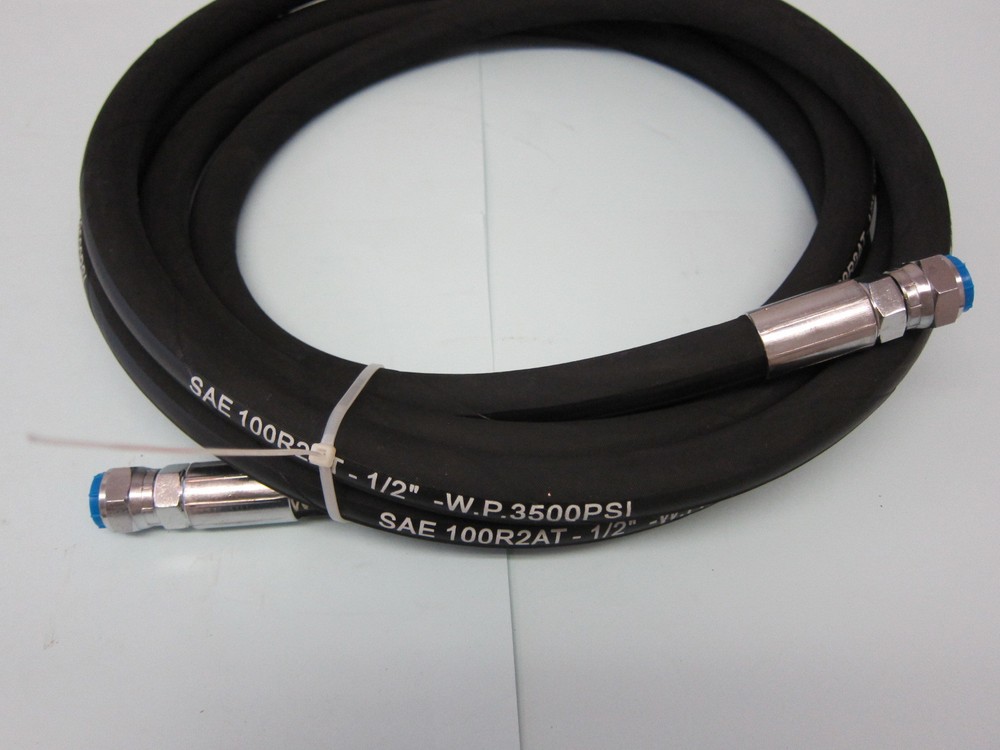 Lowrider Hydraulics 1/2" hose, 15 ft, chrome ends, 2 pack