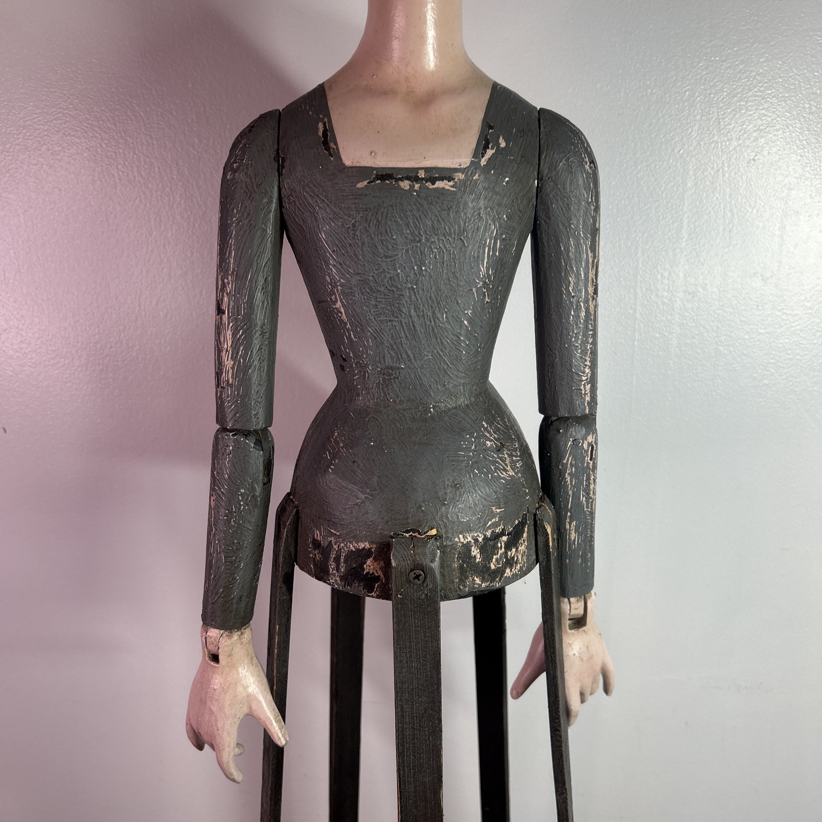 Vintage SANTOS CAGE DOLL 30 3/4 inch