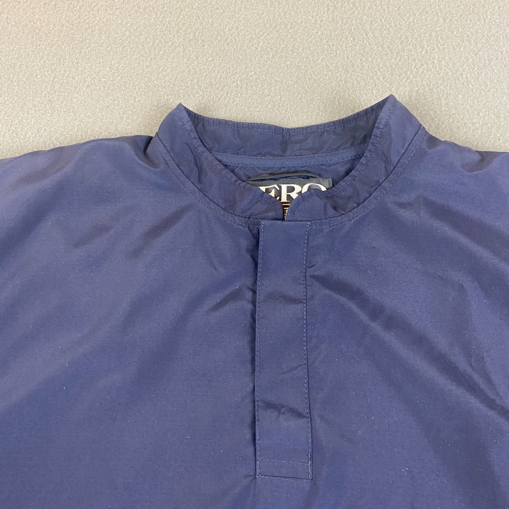 Zero Restriction Jacket Men Large Blue Golf Windbreaker Sleeveless Snap Pullover