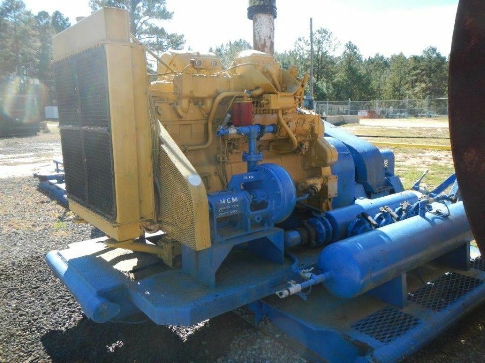 Skid Mounted National K500-A Duplex Mud Pump