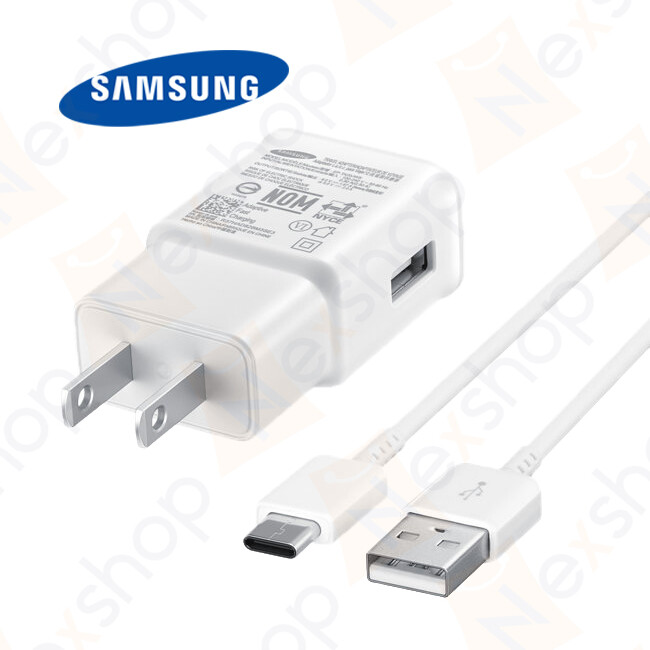 Original Samsung Galaxy S10 S10e Plus Fast Charge Wall Adapter & 1M Type C Cable