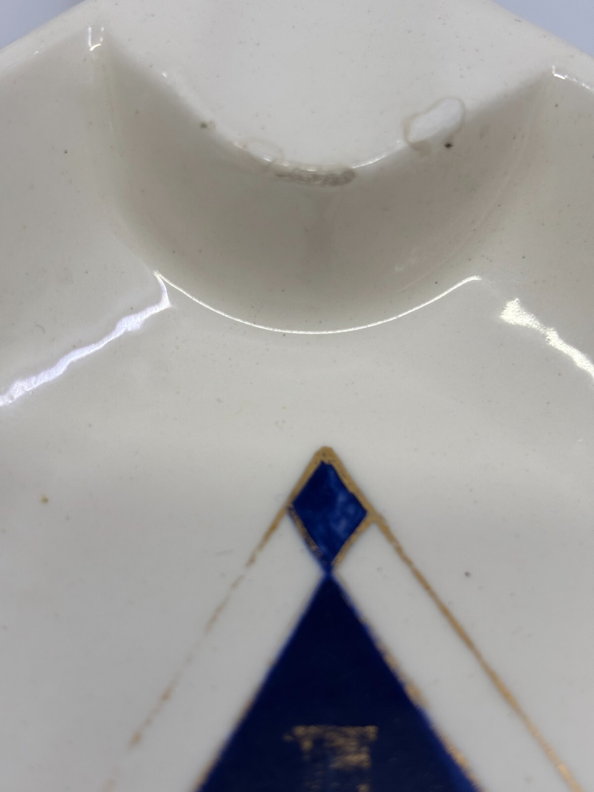 Set of 2 Handmade Ceramic Ash Trays Squares with Initials BT and Dates 1933 1953