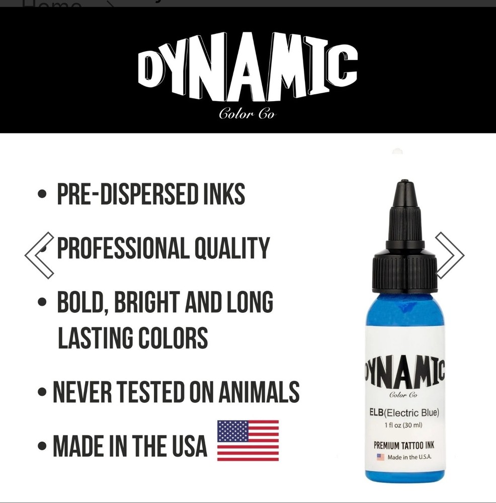 Dynamic Tattoo Ink Electric Blue