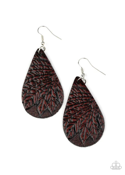 paparazzi brown dangle earrings
