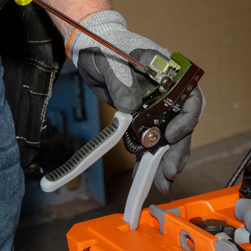 Klein Tools 11069S Automatic Solar Wire Stripper, Precision Stripping for 6...