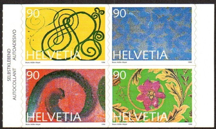 Switzerland Stamp 974-977  - Floral patterns