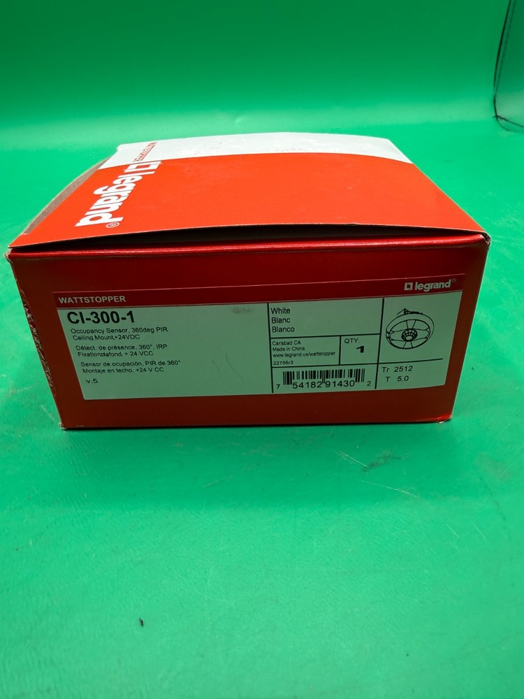 Legrand Wattstopper CI-300-1 Ceiling Occupancy Sensor 360° 24VDC
