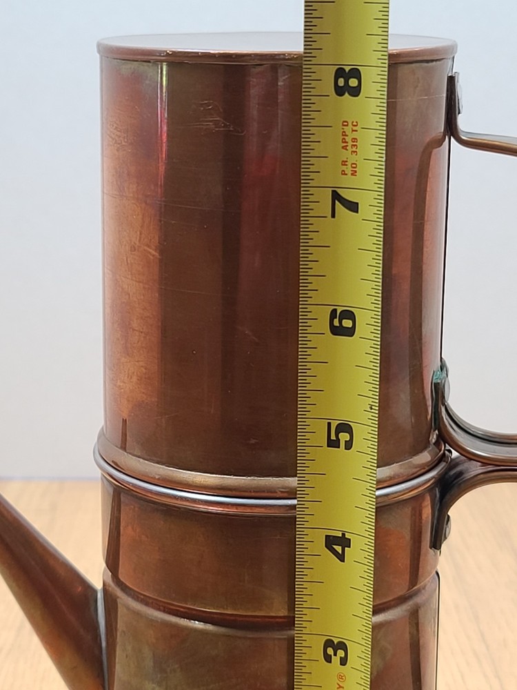 Vintage Copper Neapolitan Flip Coffee Maker