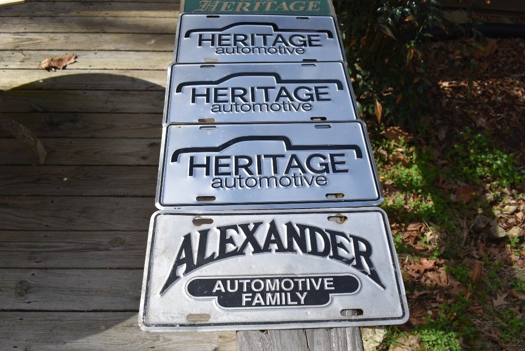 LOT OF 20 TENNESSEE AUTOMOBILE DEALERSHIP FRONT PLATES, FRANKLIN, LAWRENCEBURG