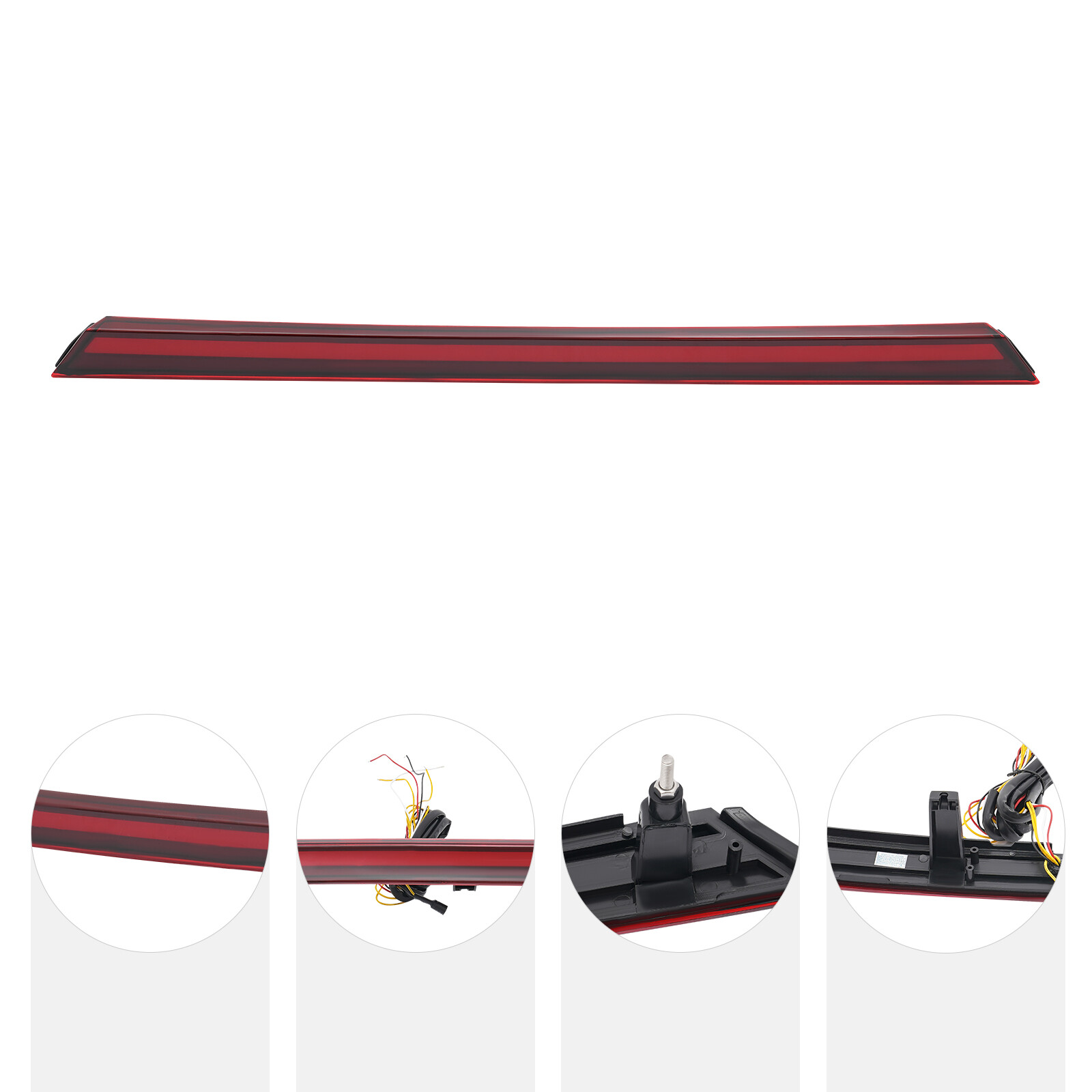 For 2019-2021 Kia K3 Forte Red LED Rear Trunk Brake Light Bar Strip Tail Lamp