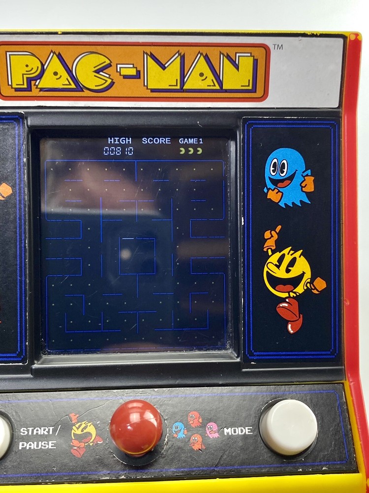 Pac-Man Mini Arcade Retro Game Bandai Namco Pacman Game Basic Fun TESTED & Works