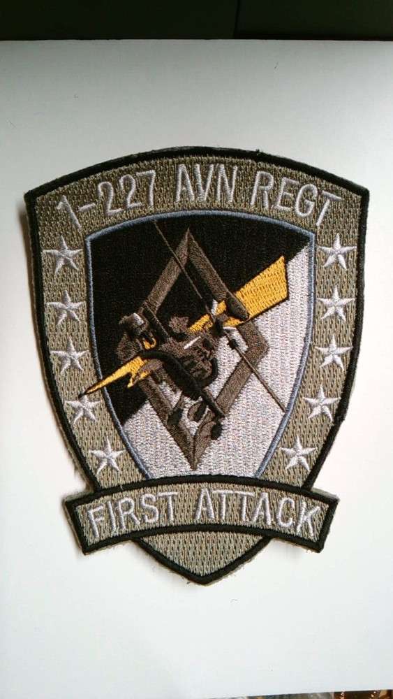MILITARY PATCH HOOK AND LOOP 1-227TH AVIATION REGIMENT
