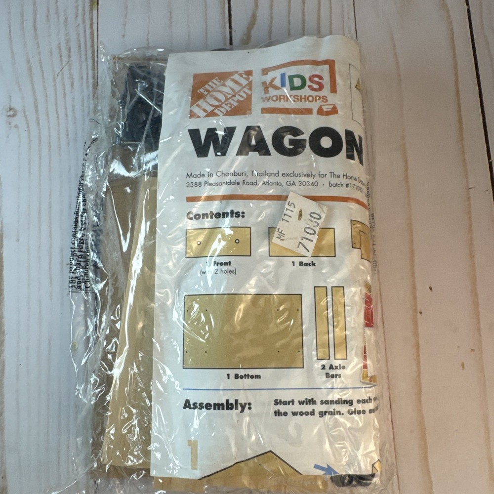 Home Depot kids workshop wagon kit