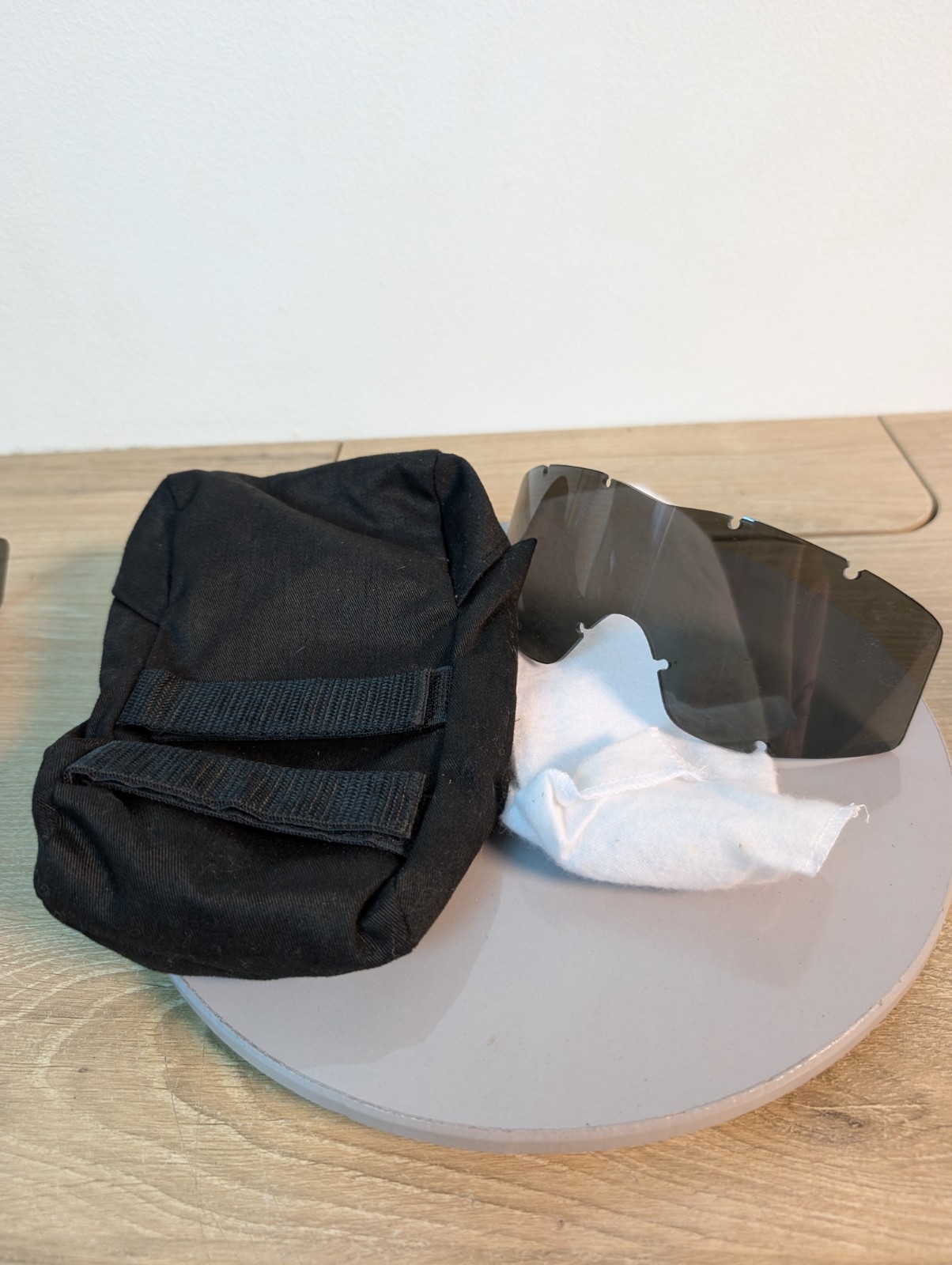 Replacement Dark Lens. ESS Eyewear Ice Black Lightweight Frameless Eyeshield *