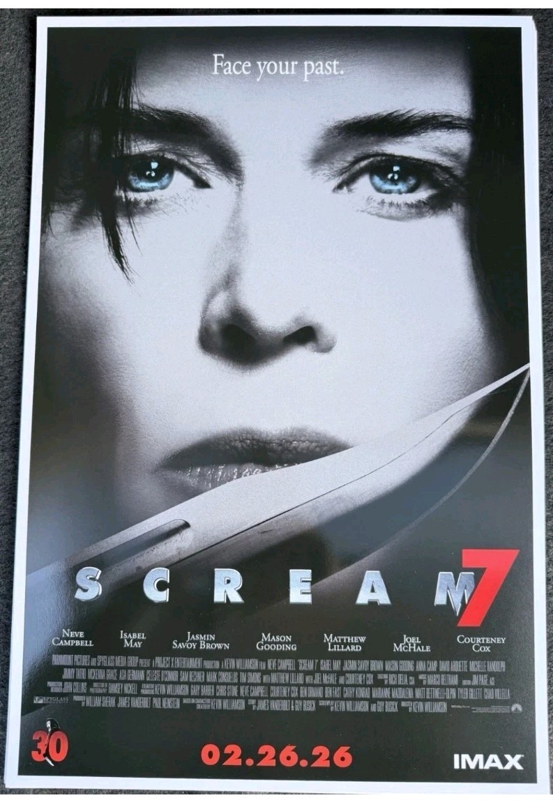 SCREAM 7 - AMC  12 X 18 Limited Edition Original Promo Poster - New NM