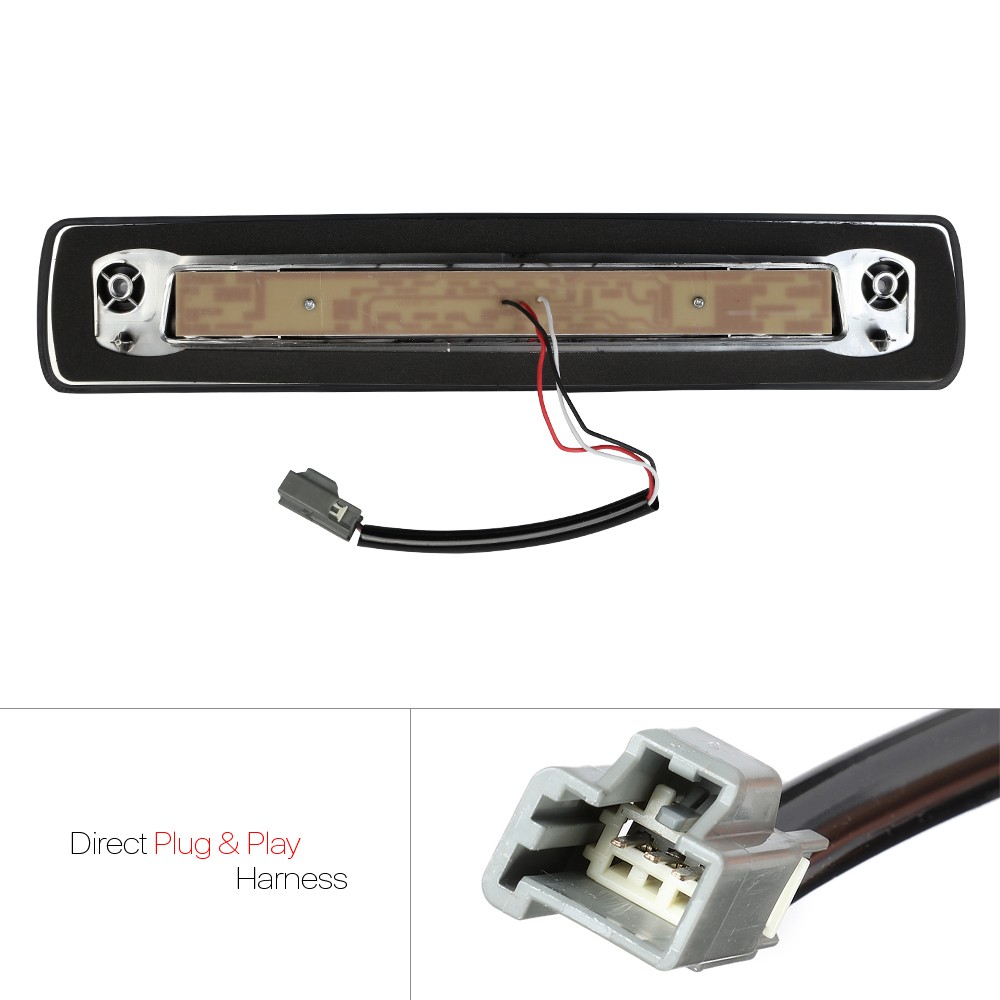 Smoke LED Bar Third [3rd] Brake Light Cargo Functioned for 15-18 Colorado/Canyon