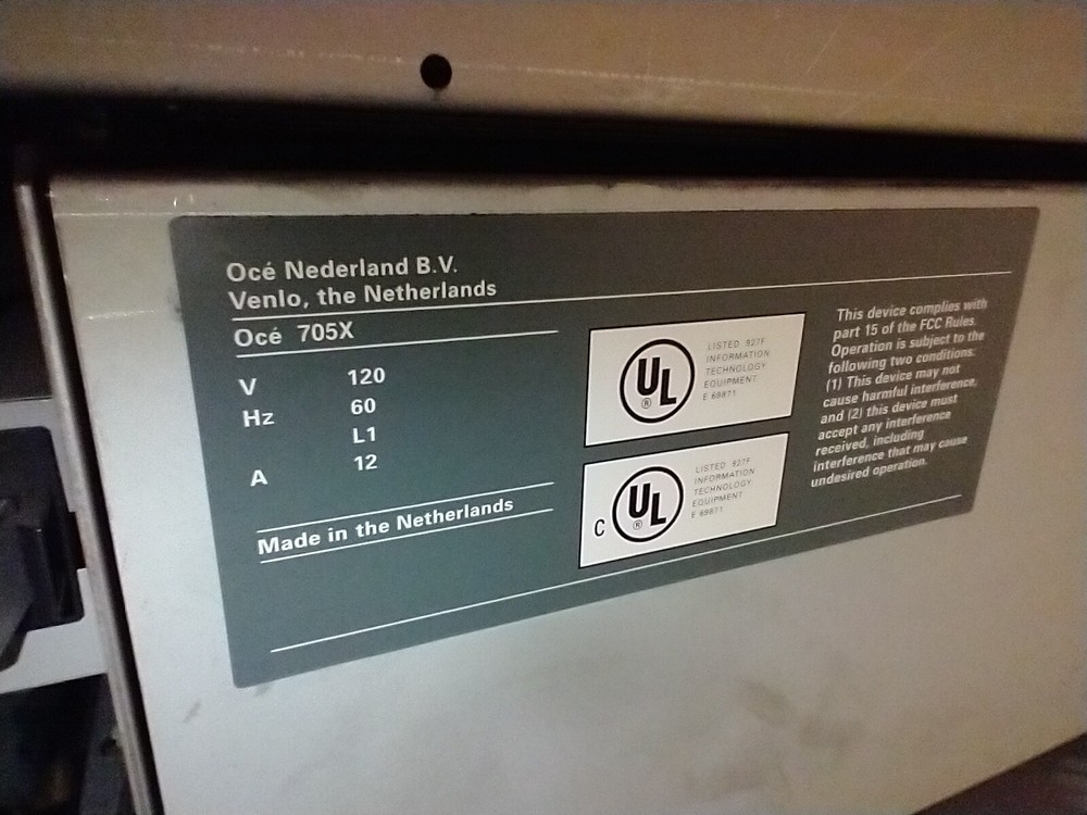Océ 7056 LARGE FORMAT COPIER MACHINE