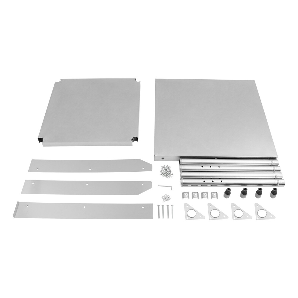 Commercial Work Table Stainless Steel Adjustable Kitchen Prep Working Bench